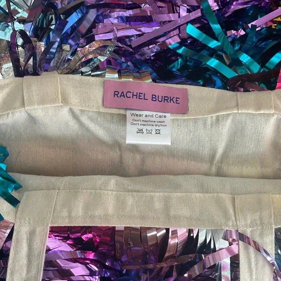 RACHEL BURKE Original Tinsel Tote Colorful Metallic Bag - of Imakestagram fame - Picture 8 of 10